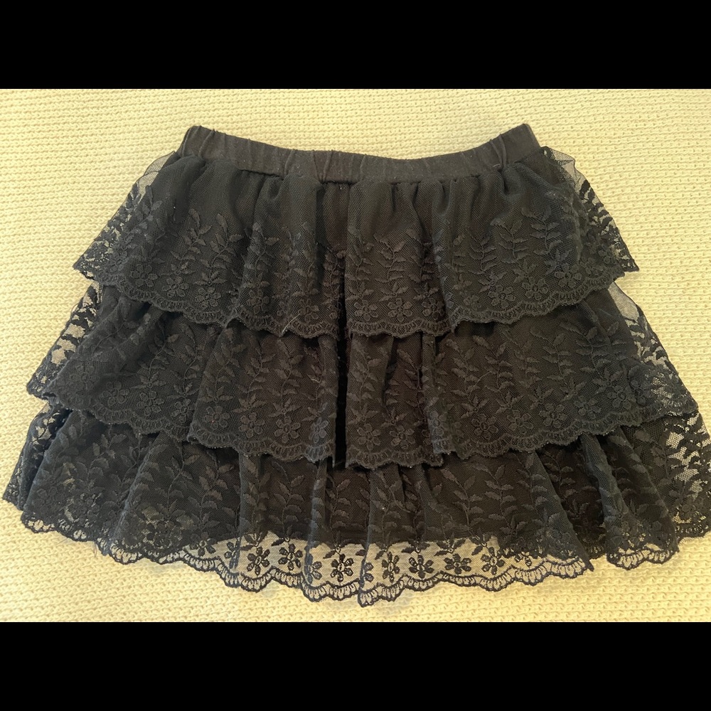 Black Lace Skirt